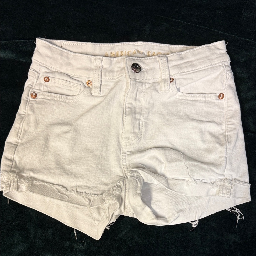 American Eagle Outfitters White Jean Shorts